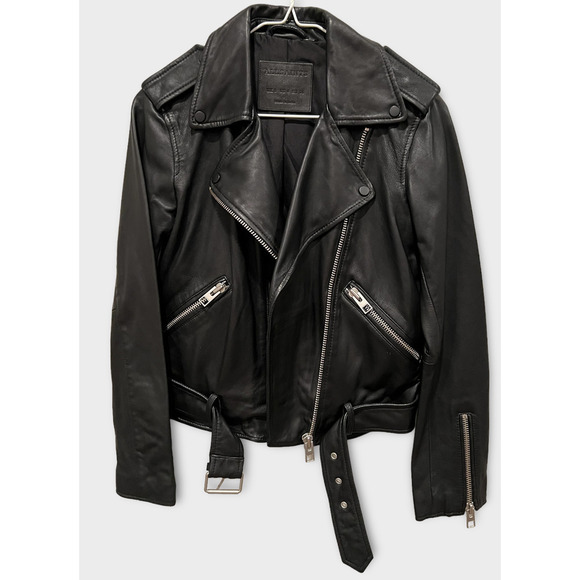 ALLSAINTS Balfern Leather Biker Jacket (US/4) - Picture 6 of 9